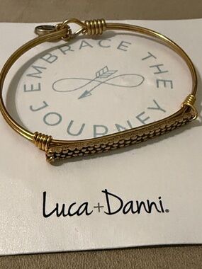 Lucca & Danni Sidney brass bangle bracelet in stingray